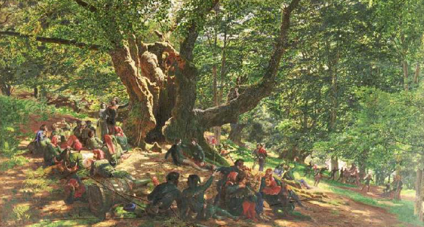 Robin Hood e gli allegri compari sotto la quercia nella foresta di Sherwood - Arcieri di Yr Bologna 